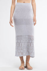 Gioca Crochet Maxi Skirt