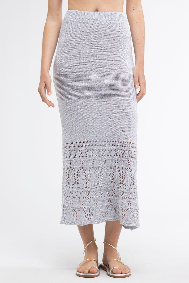 Gioca Crochet Maxi Skirt