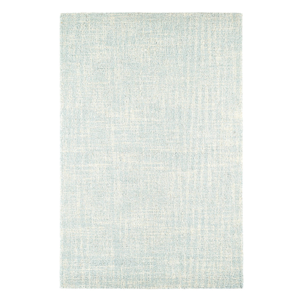 Crosshatch Hand Micro Hooked Wool Rug | Sky