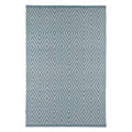 Diamond Handwoven Indoor/Outdoor Rug | Slate/Light Blue