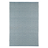 Diamond Handwoven Indoor/Outdoor Rug | Slate/Light Blue