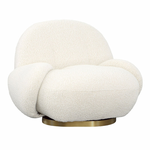 Kass Swivel Chair - Cream