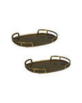 shadow brass tray set