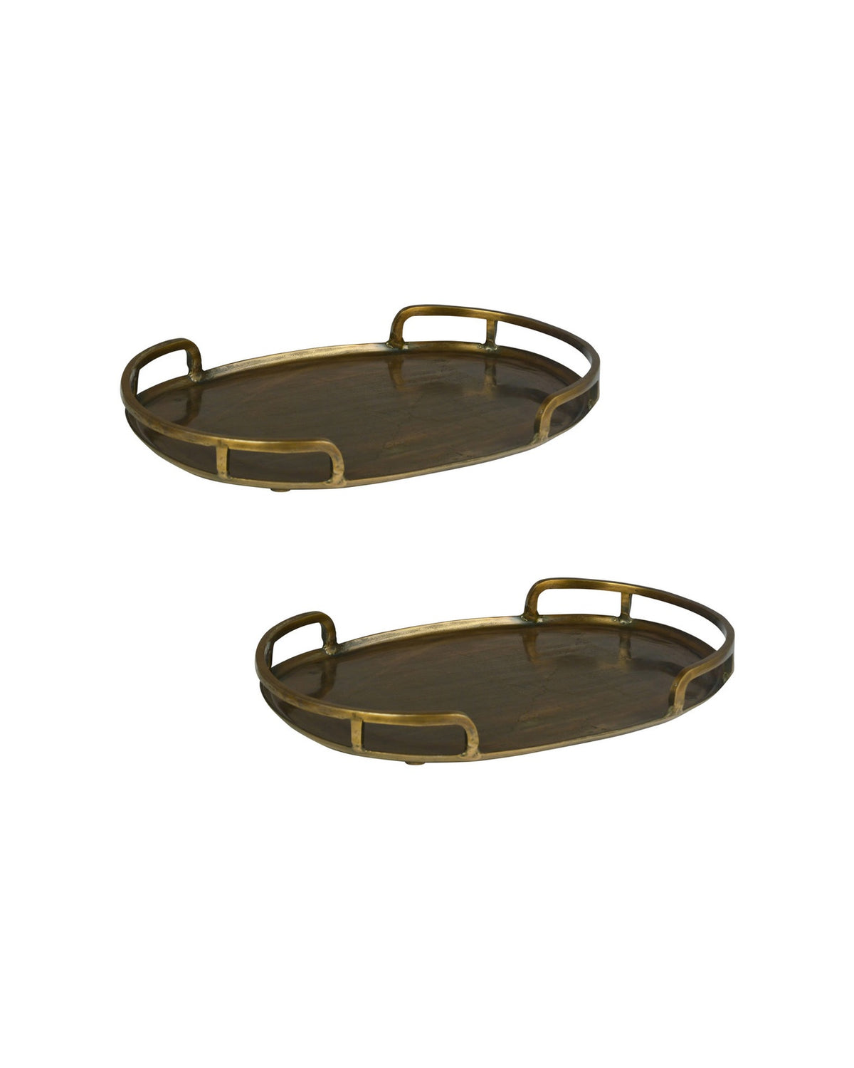 shadow brass tray set