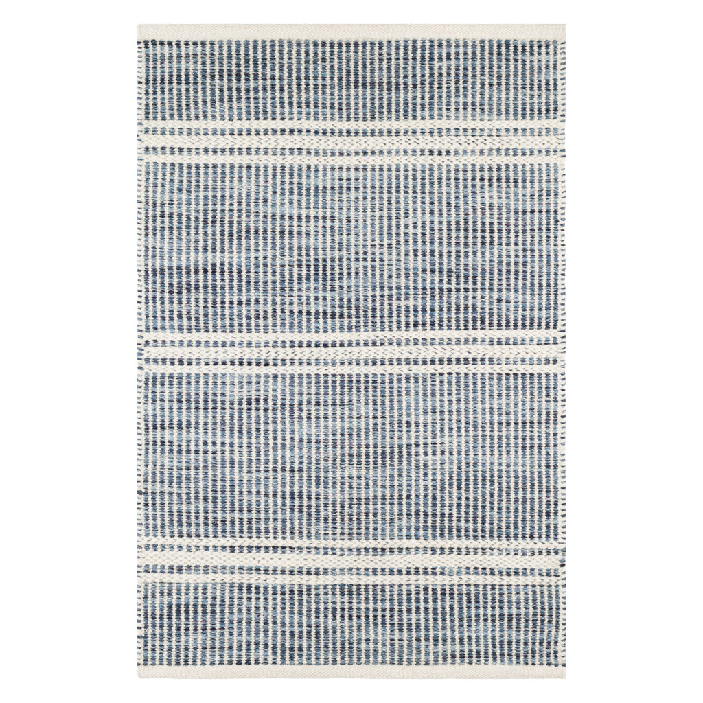 Malta Handwoven Wool Rug | Blue
