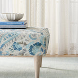 Crosshatch Hand Micro Hooked Wool Rug | Sky