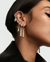 Large Jupiter Silver Single Hoop