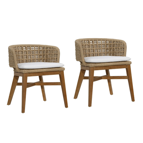 Keith Outdoor Dining Chair- Set of 2