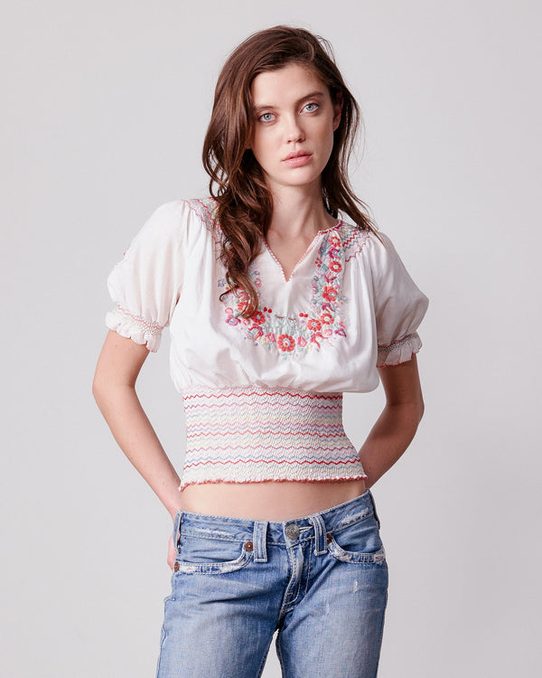 Emma Smocked Top