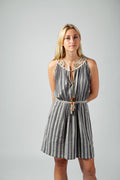 Pippa Leather Trimmed Dress