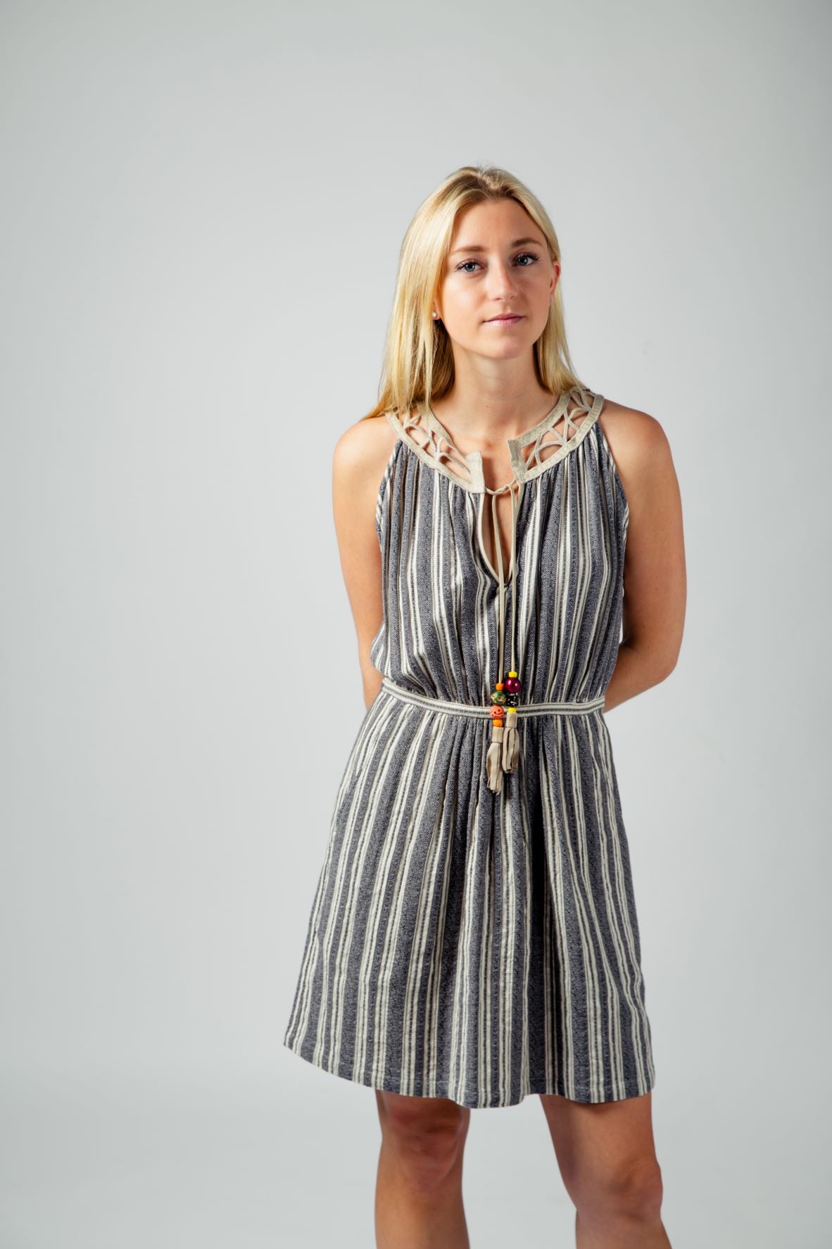 Pippa Leather Trimmed Dress